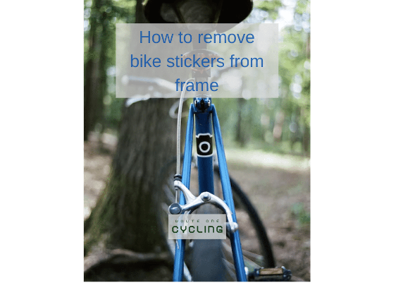 How to remove stickers from bike? (All of these tools are all found in your home)
