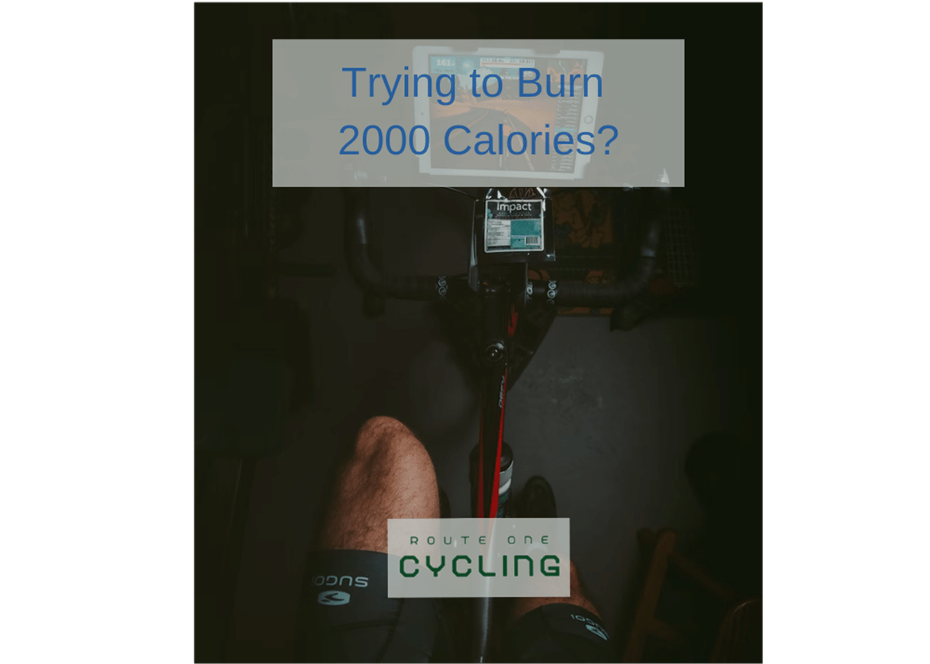 how much cycling to burn 2000 calories