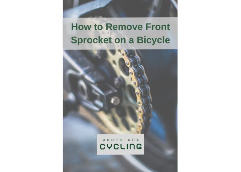 How to remove front sprocket on a bicycle