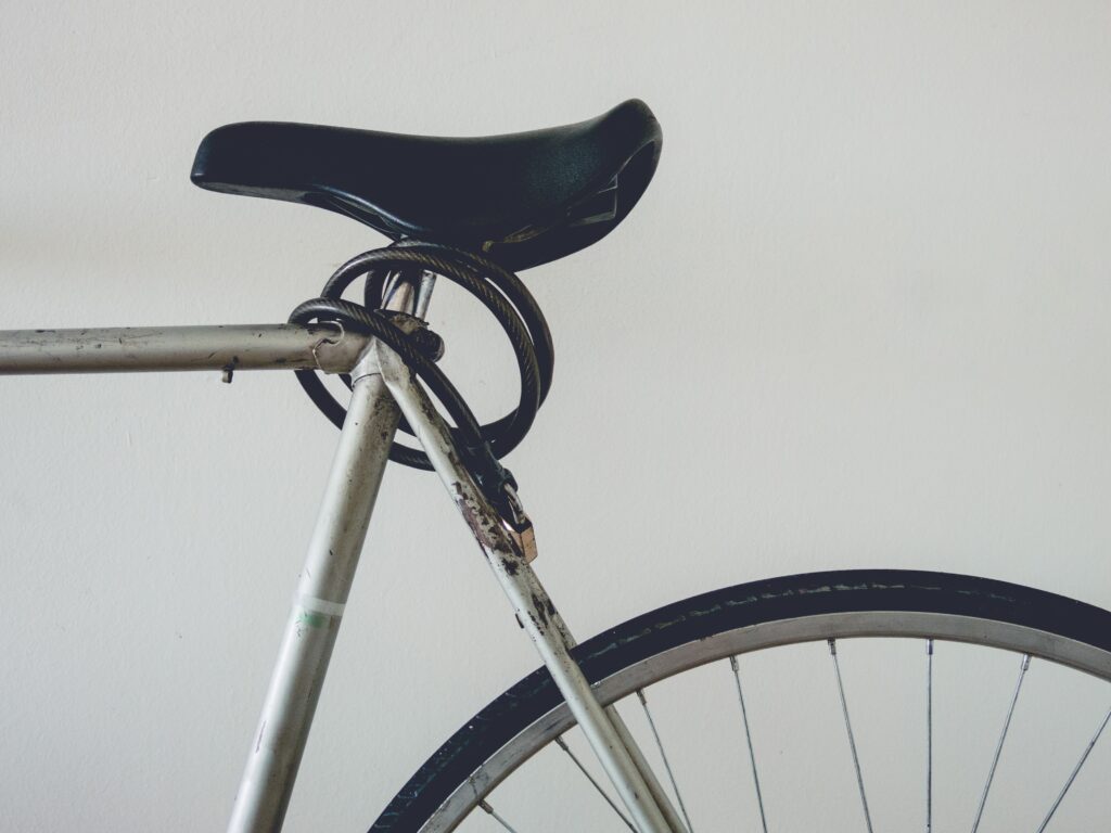 Where to put Bike Lock while riding underneath