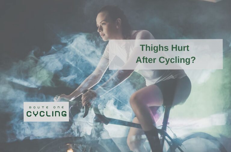 Why do my thighs hurt after cycling?